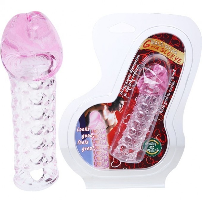 BAILE насадка на фаллос с закрытой головкой BI-026200-0702 BAILE насадка на фаллос с закрытой головкой BI-026200-0702