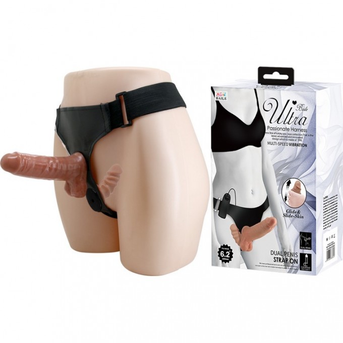 BAILE ULTRA PASSIONATE HARNESS страпон на трусиках с вагинальной пробкой с вибрацией BW-022066Z
